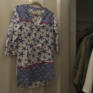 Hatley Starfish Coverup, Size Small.